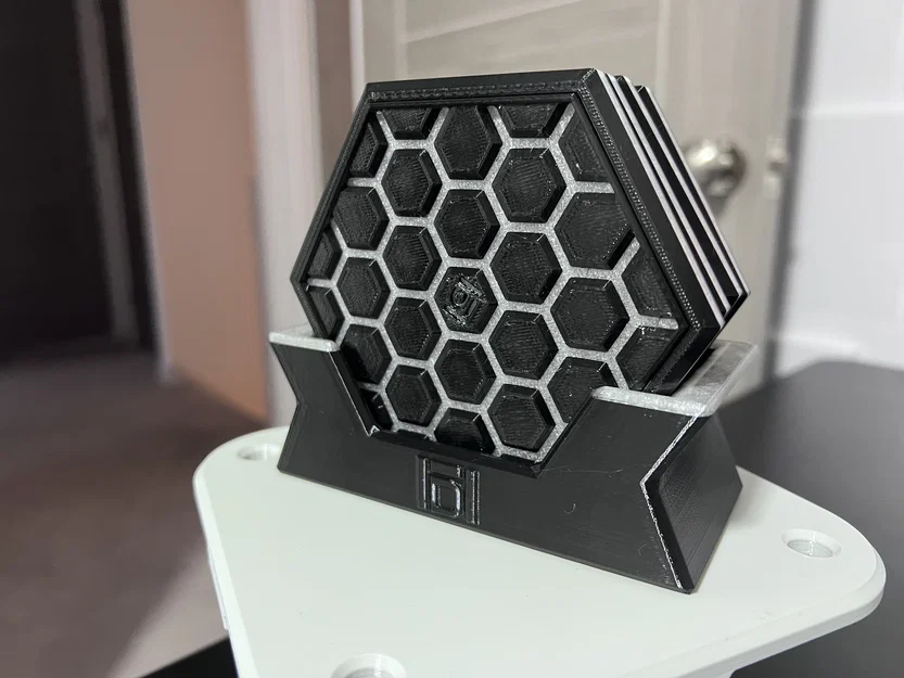 Bộ lót ly HEX và giá đỡ (HEX Drinks Coasters and holder.) - Image 8