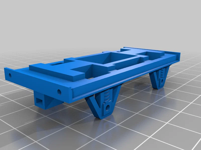 Khung gầm toa tàu mô hình tỉ lệ OO (Oo gauge wagon chassis) in 3D - Image 1