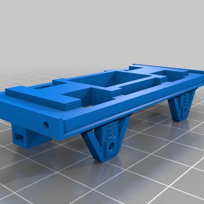 Khung gầm toa tàu mô hình tỉ lệ OO (Oo gauge wagon chassis) in 3D