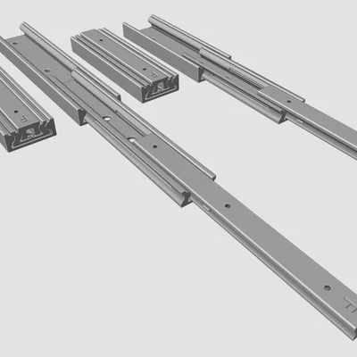 Telescopic extension (Teleskopauszug) cho ngăn kéo nhỏ 100mm/150mm