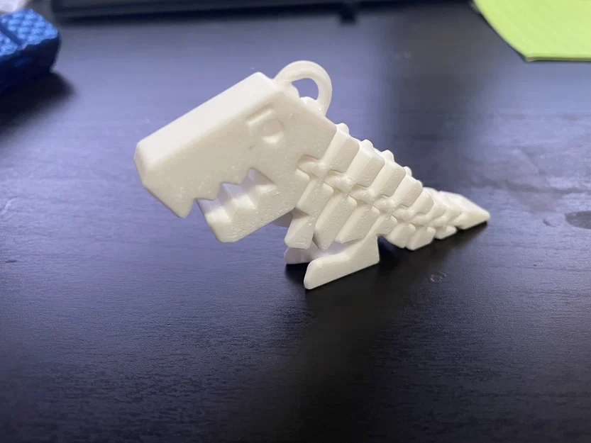 Móc khóa khủng long T-Rex Flexi in 3D linh hoạt và đáng yêu - Image 1