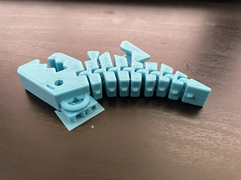 Móc khóa khủng long T-Rex Flexi in 3D linh hoạt và đáng yêu - Image 3