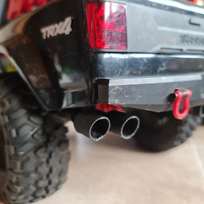 Ống xả kép 3D cho xe RC Traxxas TRX-4 Sport (Scale 1/10)