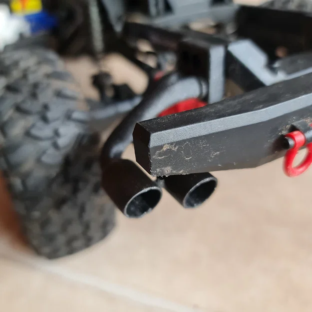 Ống xả kép 3D cho xe RC Traxxas TRX-4 Sport (Scale 1/10) - Image 2