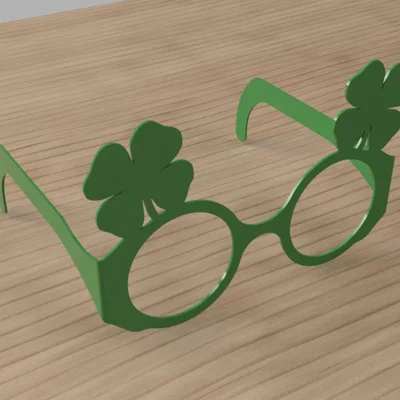 Kính Novelty Gập Gọn Ngày St. Patrick (Cỏ 4 Lá/Shamrock)