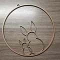 Vòng treo tường/cửa sổ 2 thỏ Phục Sinh (Wandring Fenster Ring Osterhasen) - Thumbnail 3