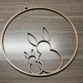 Vòng treo tường/cửa sổ 2 thỏ Phục Sinh (Wandring Fenster Ring Osterhasen) - Thumbnail 4