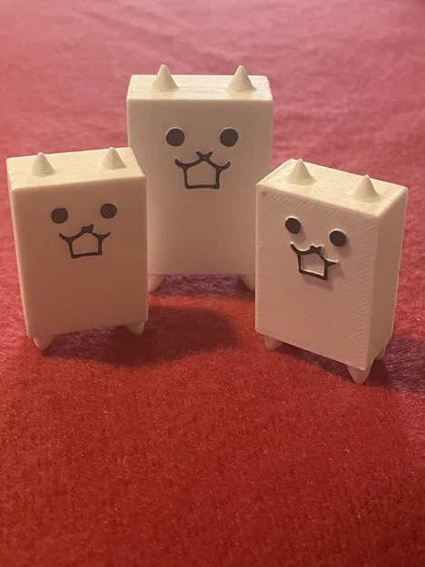 Mô hình 3D Wall Cat - Nhân vật đáng yêu từ game The Battle Cats - Image 1