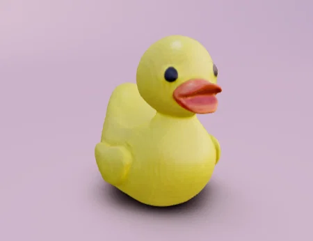 Mô hình chú vịt cao su (Rubber Ducky) dễ thương cho in 3D - Image 1