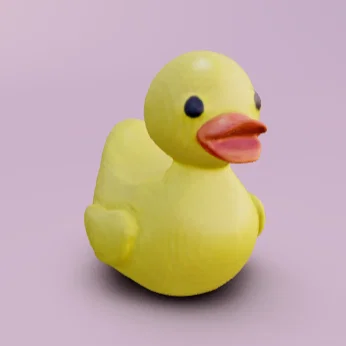 Mô hình chú vịt cao su (Rubber Ducky) dễ thương cho in 3D