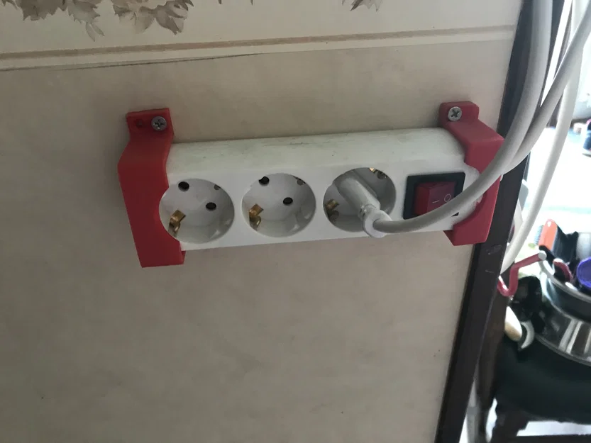 Giá đỡ ổ cắm điện (Power strip holder) - Image 3