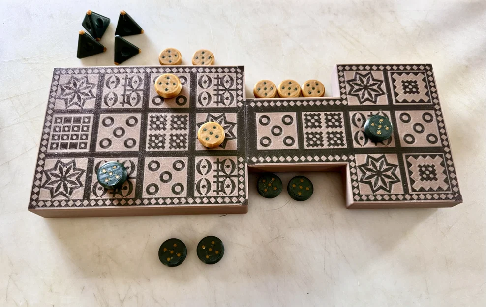 Royal Game of UR – Bộ cờ in 3D cho máy in đa sợi (Multi‑Filament) - Image 1