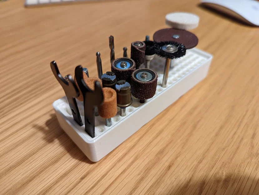 Khay đựng mũi khoan và phụ kiện Dremel chuẩn Gridfinity - Image 1