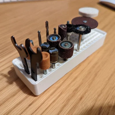 Khay đựng mũi khoan và phụ kiện Dremel chuẩn Gridfinity