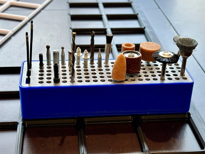 Khay Đựng Mũi Khoan Dremel Gridfinity - Thiết Kế Cải Tiến Tiện Lợi - Image 1