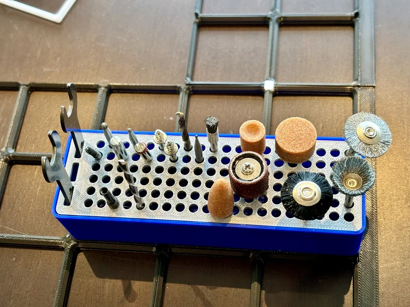 Khay Đựng Mũi Khoan Dremel Gridfinity - Thiết Kế Cải Tiến Tiện Lợi - Image 3