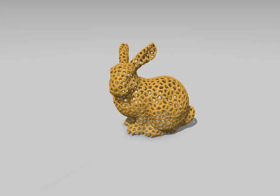 Mô hình thỏ Phục sinh Voronoi (Voronoi Easter Bunny) in 3D độc đáo - Image 1
