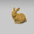 Mô hình thỏ Phục sinh Voronoi (Voronoi Easter Bunny) in 3D độc đáo - Thumbnail 1