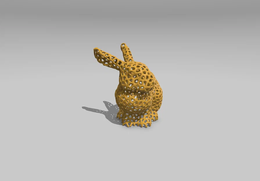 Mô hình thỏ Phục sinh Voronoi (Voronoi Easter Bunny) in 3D độc đáo - Image 2