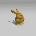 Mô hình thỏ Phục sinh Voronoi (Voronoi Easter Bunny) in 3D độc đáo - Thumbnail 2