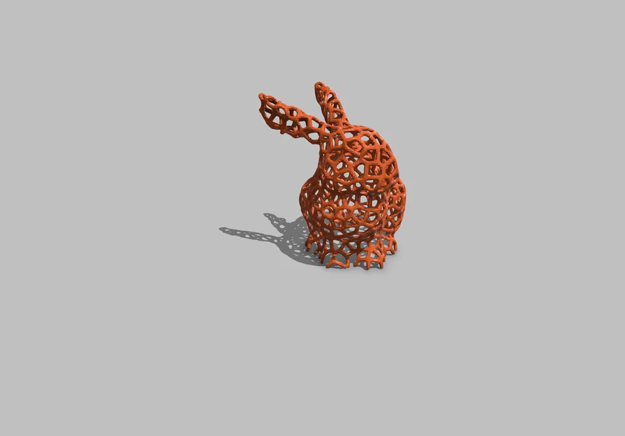 Mô hình thỏ Phục sinh Voronoi (Voronoi Easter Bunny) in 3D độc đáo - Image 4