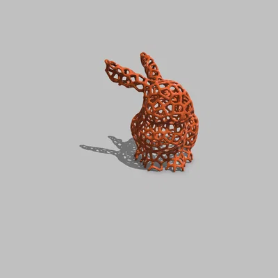 Mô hình thỏ Phục sinh Voronoi (Voronoi Easter Bunny) in 3D độc đáo