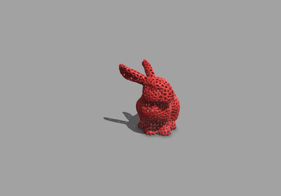 Mô hình thỏ Phục sinh Voronoi (Voronoi Easter Bunny) in 3D độc đáo - Image 5