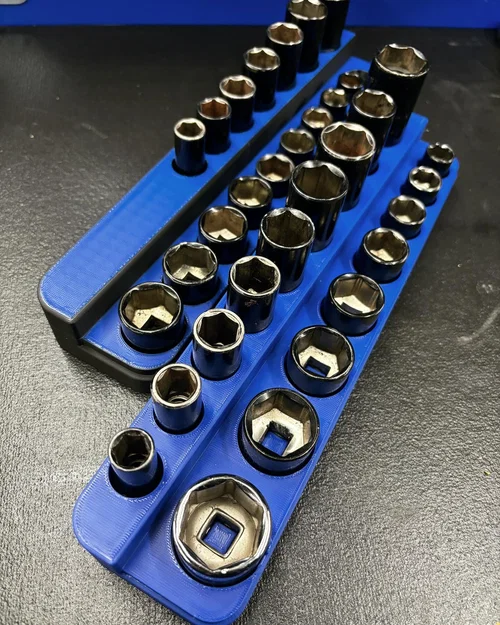 Bộ khay sắp xếp đầu khẩu socket 1/4 và 3/8 inch (SAE/Metric) - Image 4