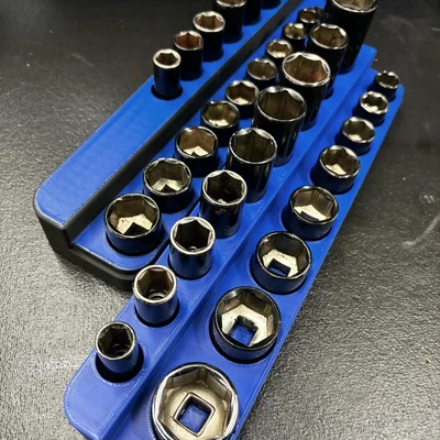 Bộ khay sắp xếp đầu khẩu socket 1/4 và 3/8 inch (SAE/Metric)