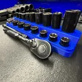 Bộ khay sắp xếp đầu khẩu socket 1/4 và 3/8 inch (SAE/Metric) - Thumbnail 6