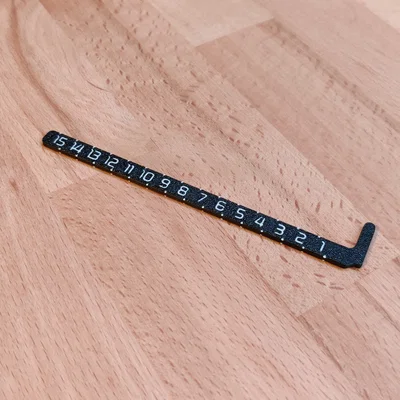 Gridfinity Hight Ruler – Thước đo chiều cao bin Gridfinity