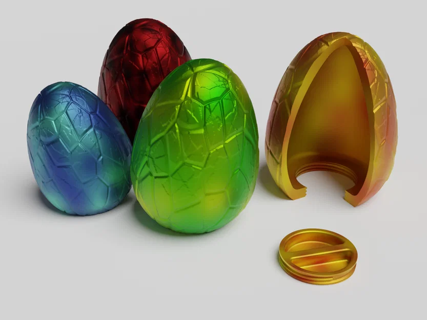 Trứng Rồng Có Nắp Vặn (Threaded Dragon Egg) - Hộp Đựng Quà Độc Đáo - Image 1