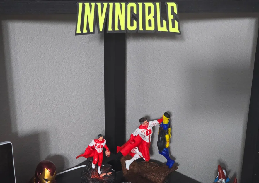 Mô hình logo Invincible 3D tách rời trang trí treo tường cực đẹp - Image 1