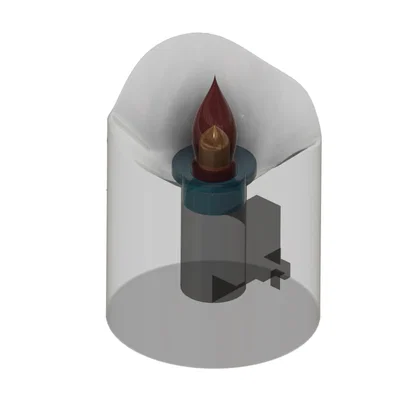 Nến LED (LED Candle) in 3D dùng LED tới 8 mm