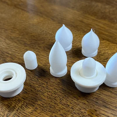 Nến LED (LED Candle) in 3D dùng LED tới 8 mm