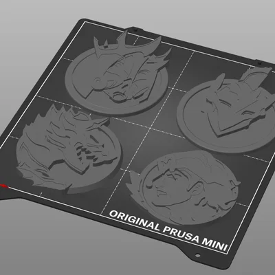 Bộ Huy hiệu Thần thoại Fortnite - Mô hình in 3D cực chất