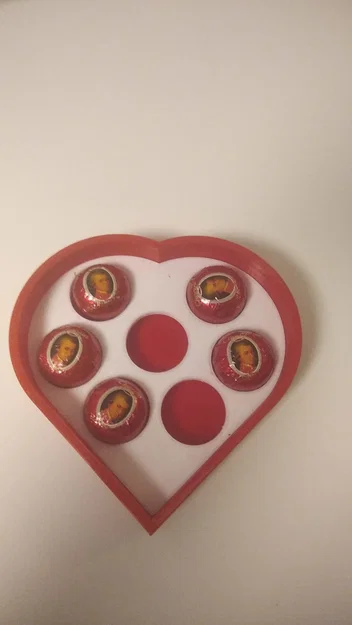 Hộp đựng kẹo hình trái tim 3D in dễ dàng - Heart Box - Image 2
