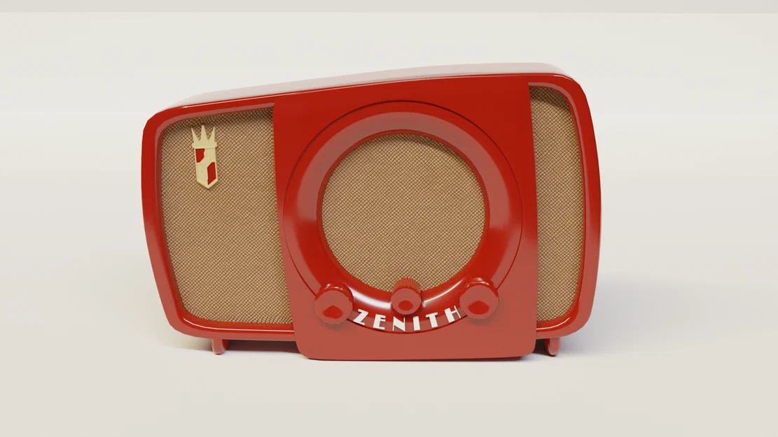 Mô hình in 3D đài radio cổ điển Zenith phong cách Retro - Image 1