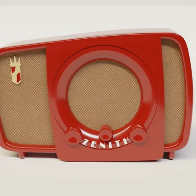 Mô hình in 3D đài radio cổ điển Zenith phong cách Retro