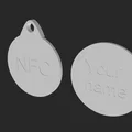Móc khóa đựng thẻ NFC (NFC Tag holder Keyring) in 3D tiện dụng - Thumbnail 1