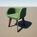 Ghế Thư Giãn (Lounge Chair) - File Model 3D Chất Lượng Cao - Thumbnail 1