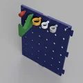 Bảng treo dụng cụ mô-đun 3D (Pegboard Organizer) 193.5x143.5mm - Thumbnail 1