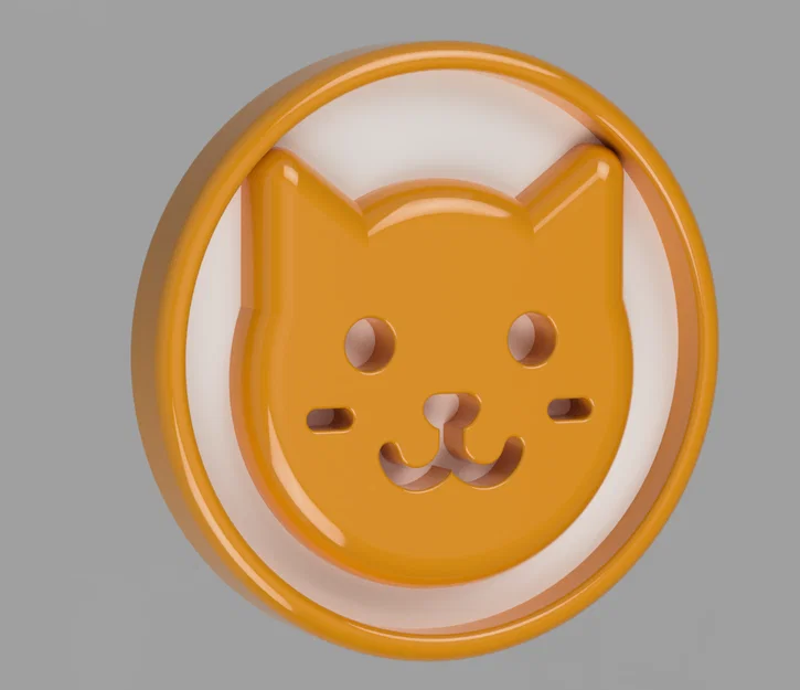 Bộ nút áo hình thú 16mm (Cute Animal Buttons) in 3D siêu đáng yêu - Image 4