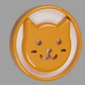 Bộ nút áo hình thú 16mm (Cute Animal Buttons) in 3D siêu đáng yêu - Thumbnail 4