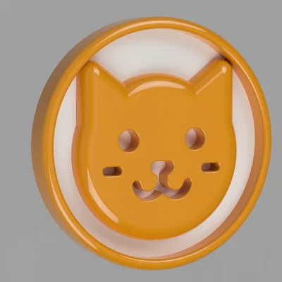 Bộ nút áo hình thú 16mm (Cute Animal Buttons) in 3D siêu đáng yêu