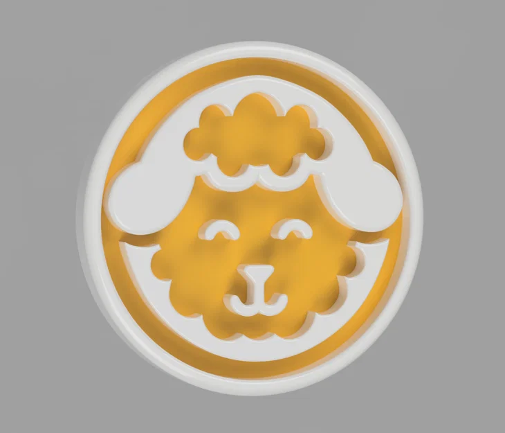 Bộ nút áo hình thú 16mm (Cute Animal Buttons) in 3D siêu đáng yêu - Image 5