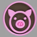 Bộ nút áo hình thú 16mm (Cute Animal Buttons) in 3D siêu đáng yêu - Thumbnail 6