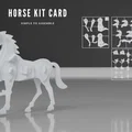 Horse kit card - Bộ kit card ngựa lắp ráp in 3D - Thumbnail 1