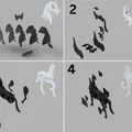 Horse kit card - Bộ kit card ngựa lắp ráp in 3D - Thumbnail 3