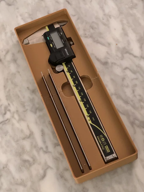 Hộp Gridfinity cho thước cặp & thước thép Mitutoyo (6x2) - Image 1